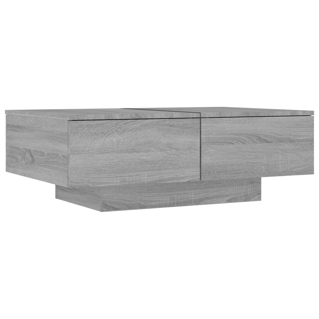 vidaXL Soffbord grå sonoma 90x60x31 cm konstruerat trä
