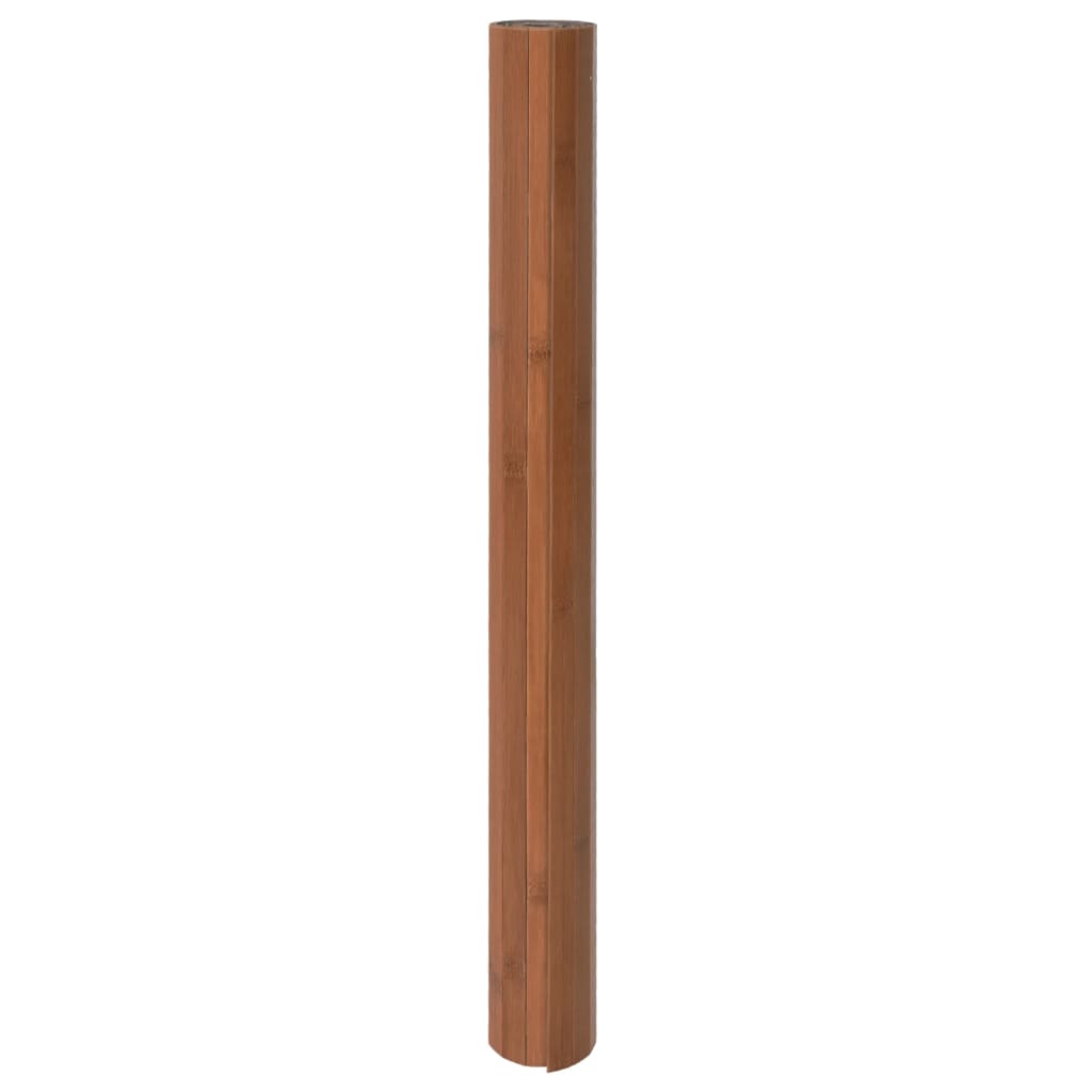 vidaXL Matta rektangulär brun 100x400 cm bambu