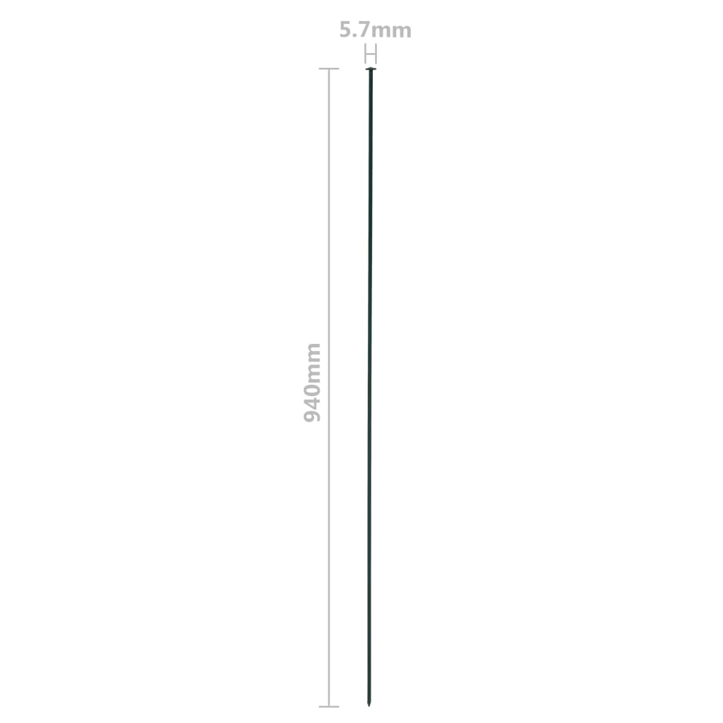 vidaXL Staket båge 77,5x78,5 cm grön
