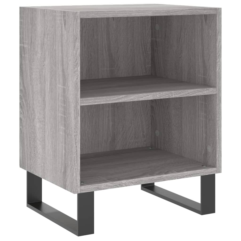 vidaXL Sängbord grå sonoma 40x30x50 cm konstruerat trä