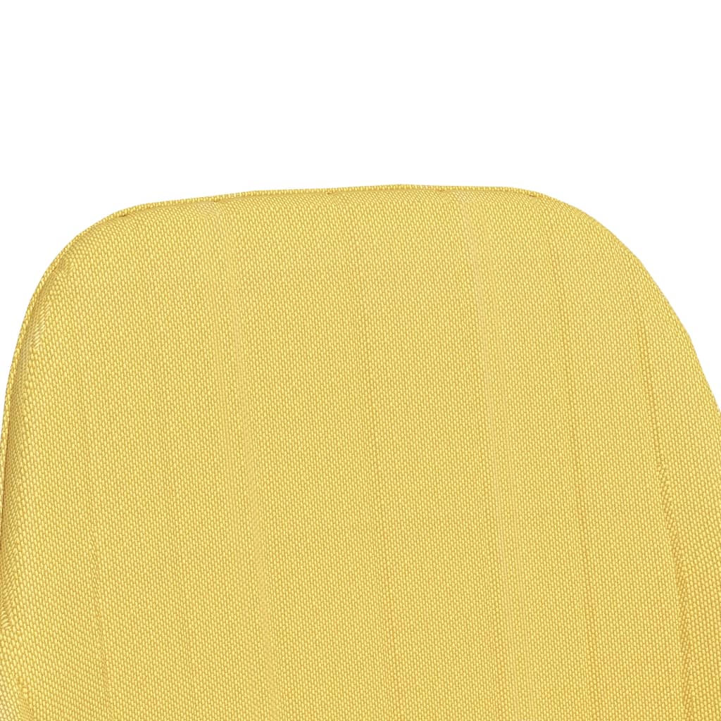 vidaXL Matstolar med armstöd 2 st gul tyg