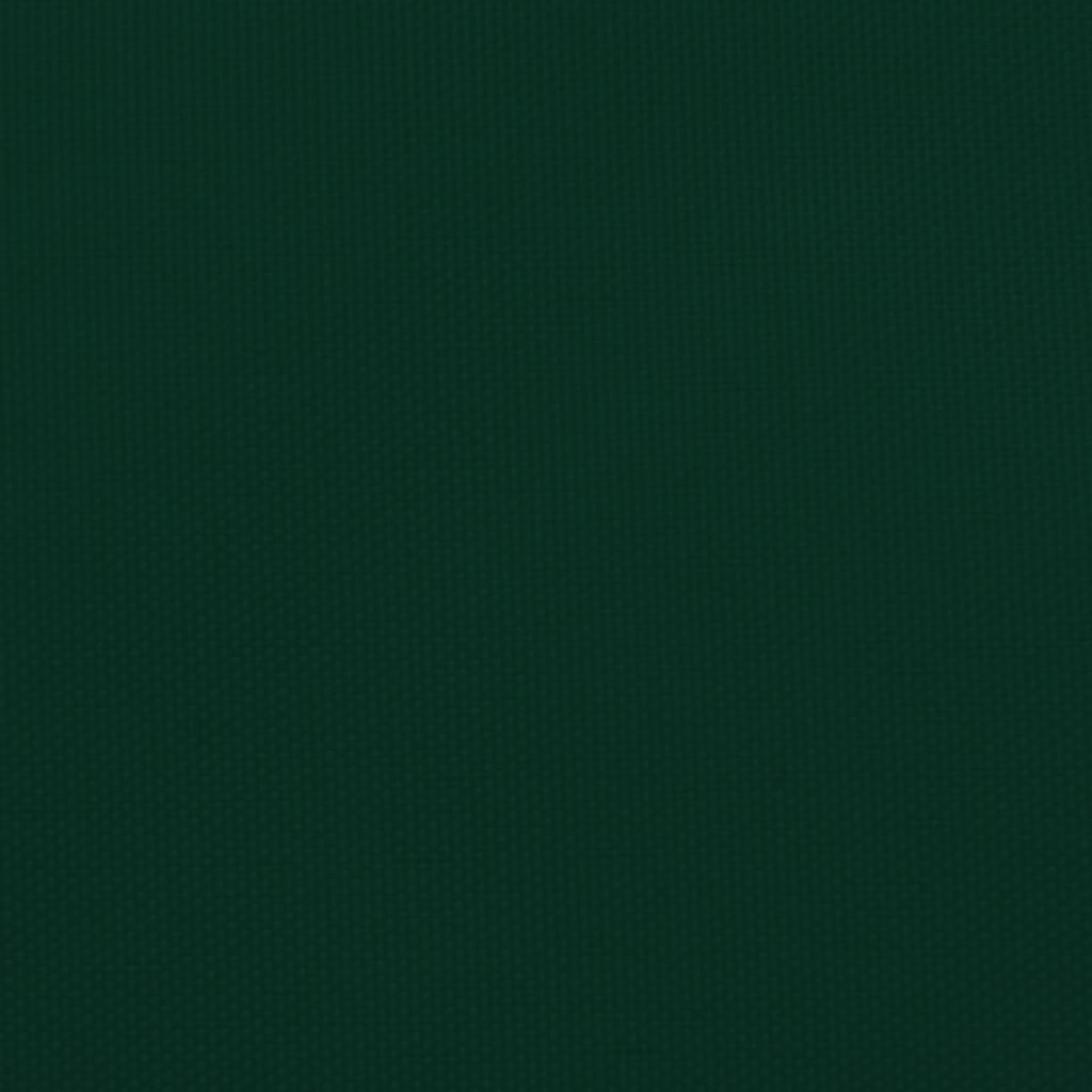 vidaXL Solsegel Oxfordtyg trekantigt 3,5x3,5x4,9 m mörkgrön