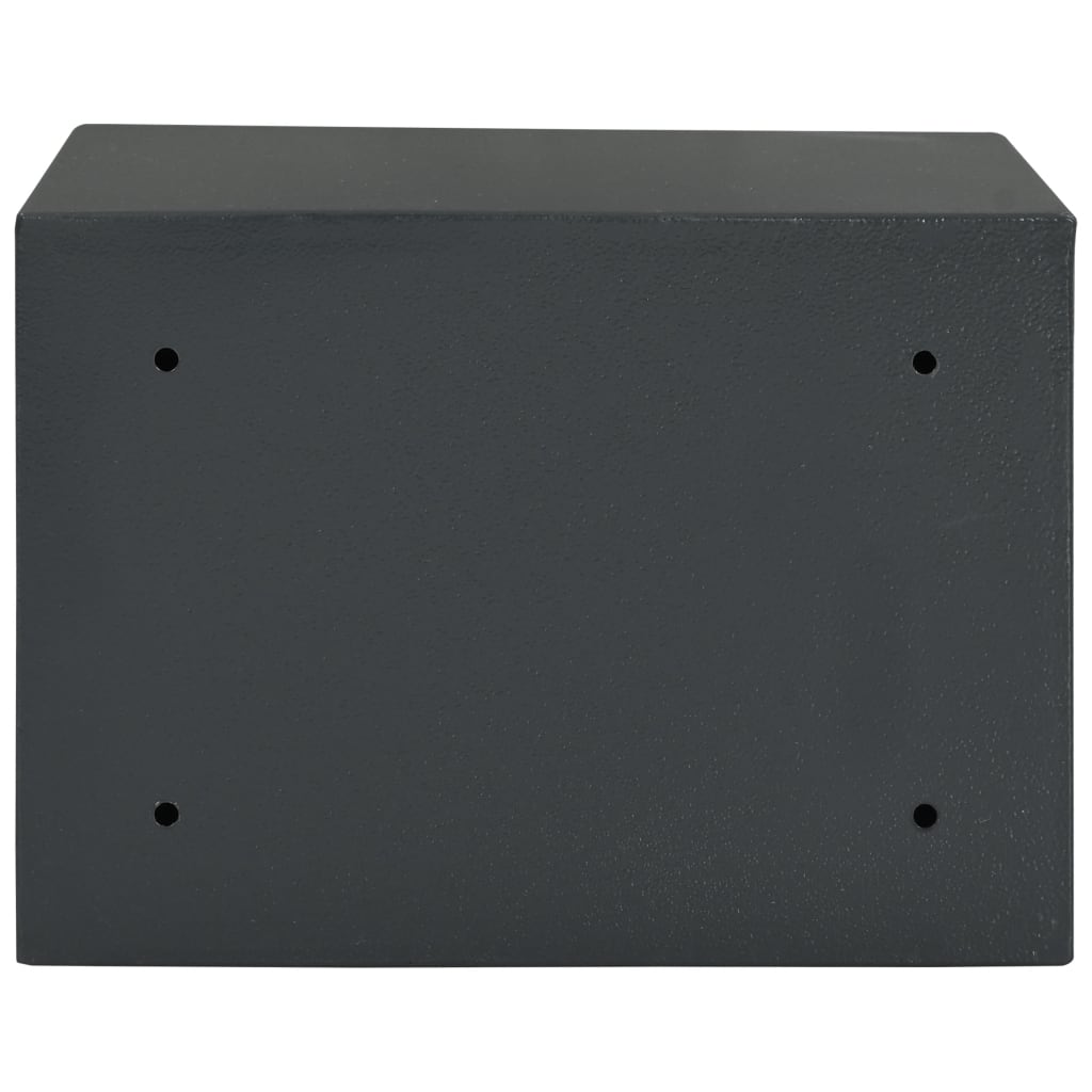 vidaXL Mekaniskt kassaskåp mörkgrå 35x25x25 cm stål