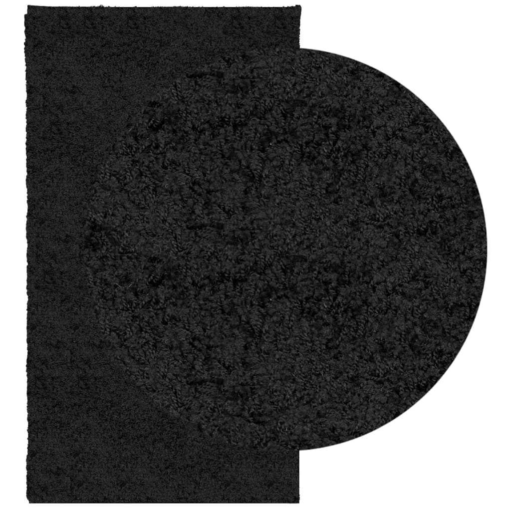 vidaXL Ryamatta PAMPLONA lång lugg modern svart 60x110 cm