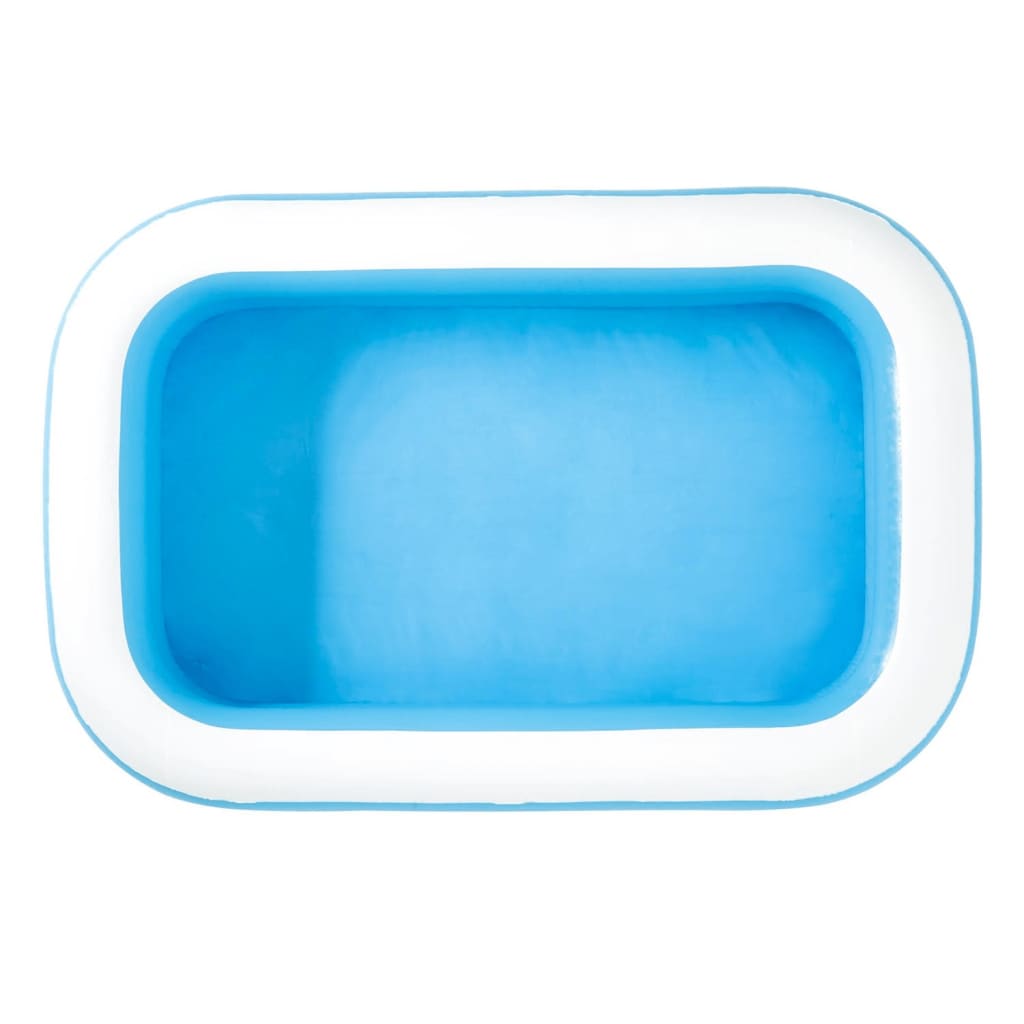 Bestway Uppblåsbar pool 262x175x51cm blå och vit