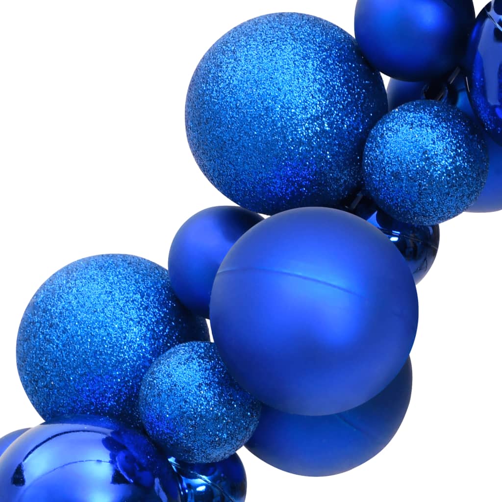 vidaXL Girlang julkulor blå 175 cm polystyren