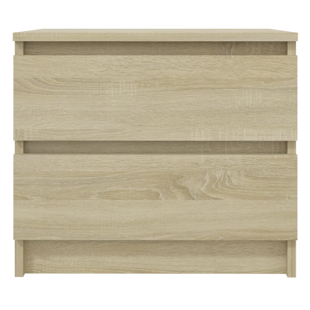 vidaXL Sängbord sonoma-ek 50x39x43,5 cm konstruerat trä