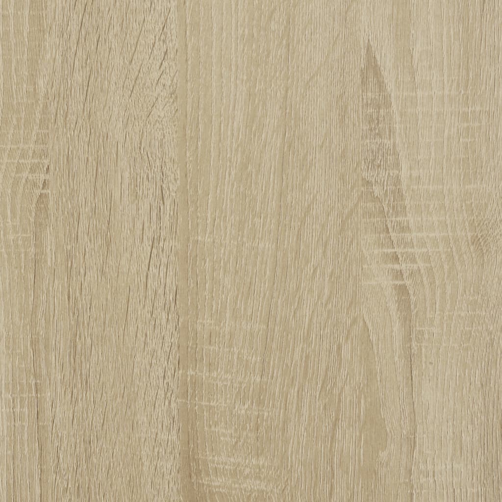vidaXL Bokhylla med dörrar sonoma-ek 136x37x142 cm konstruerat trä