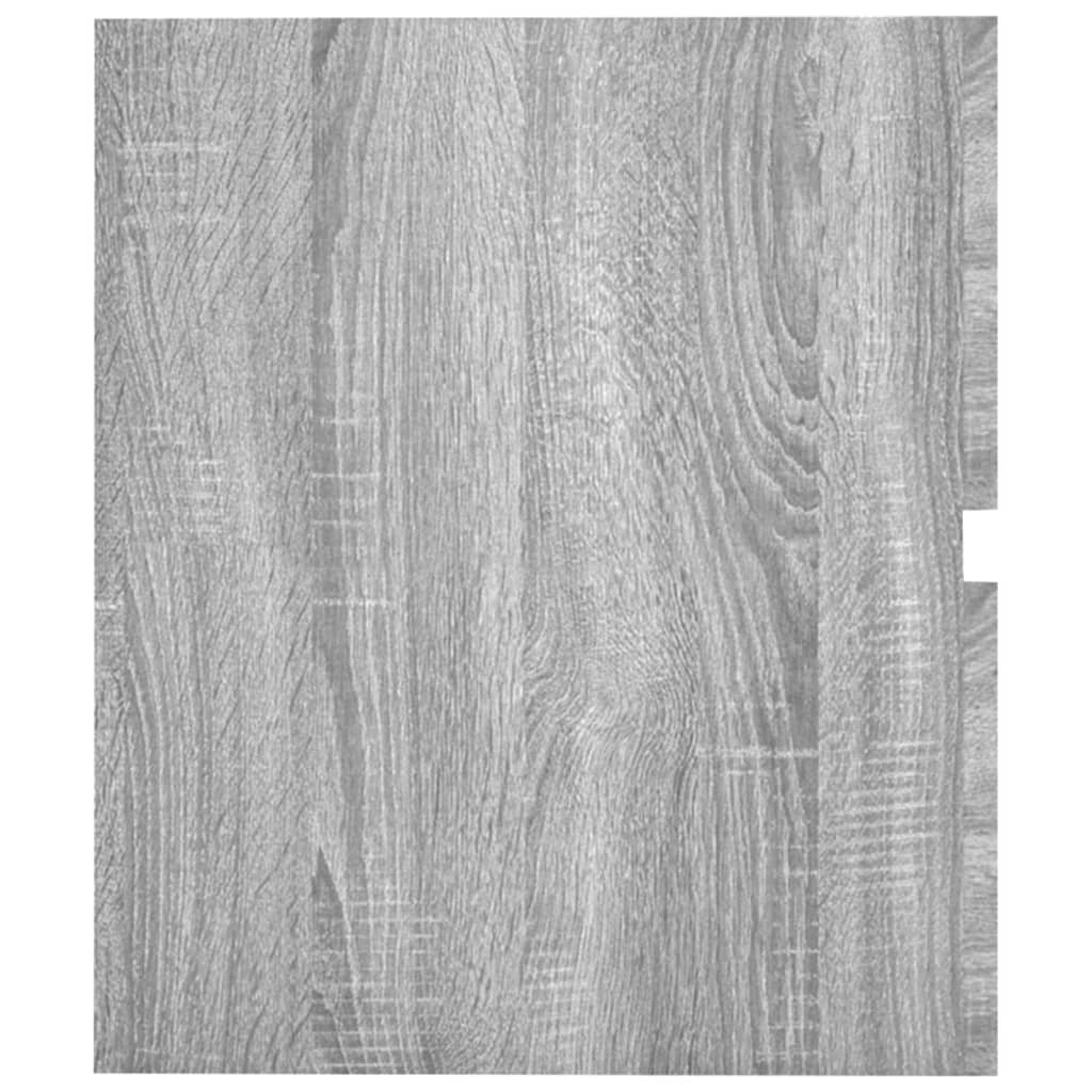 vidaXL Handfatsskåp grå sonoma 41x38,5x45 cm konstruerat trä