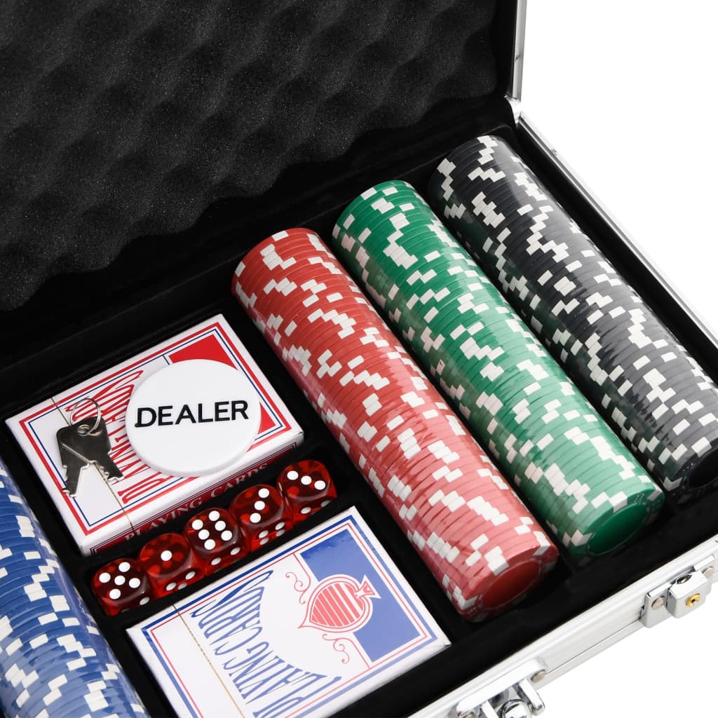 vidaXL Poker set 300 delar 11,5 g