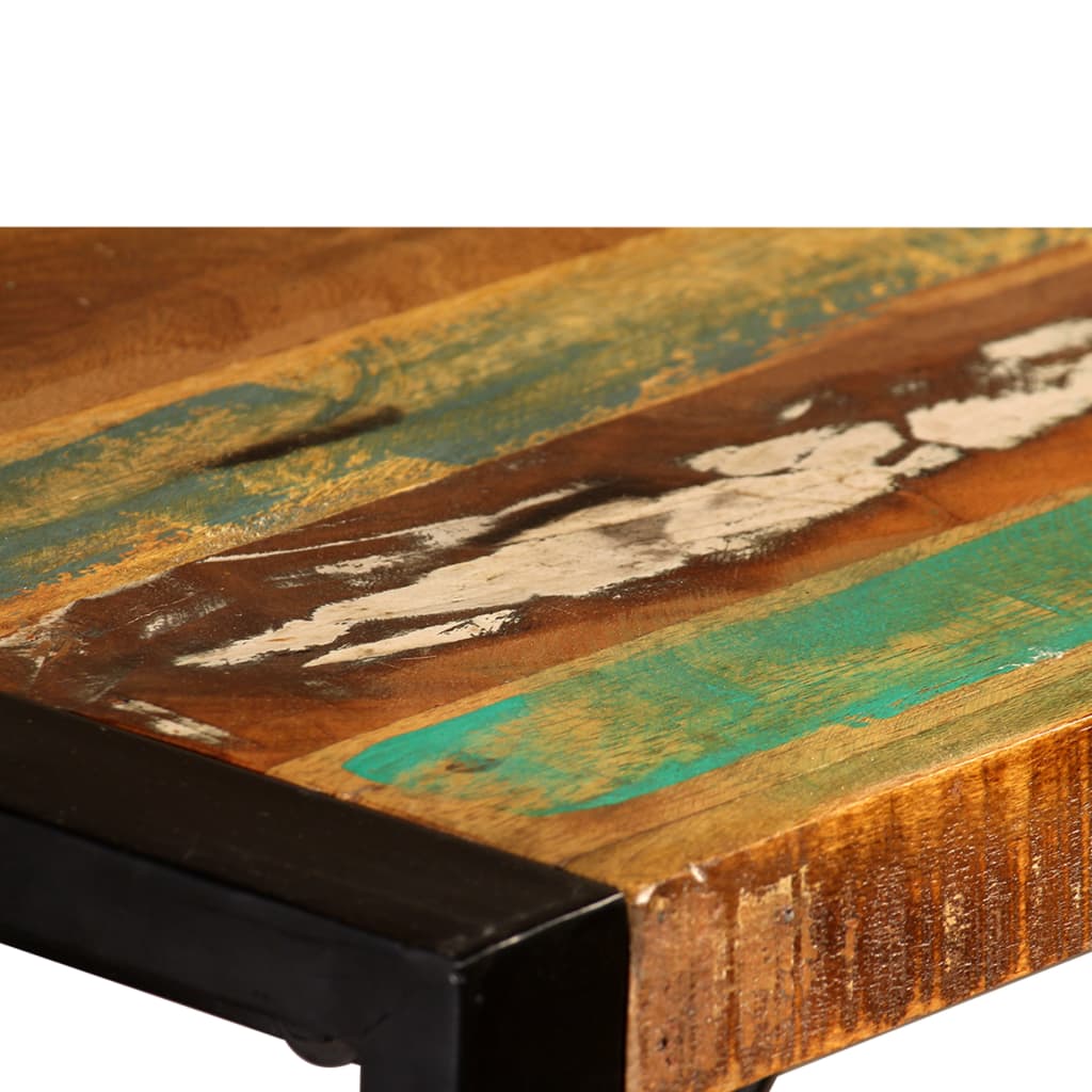 vidaXL Matbord i massivt återvunnet trä 120 cm