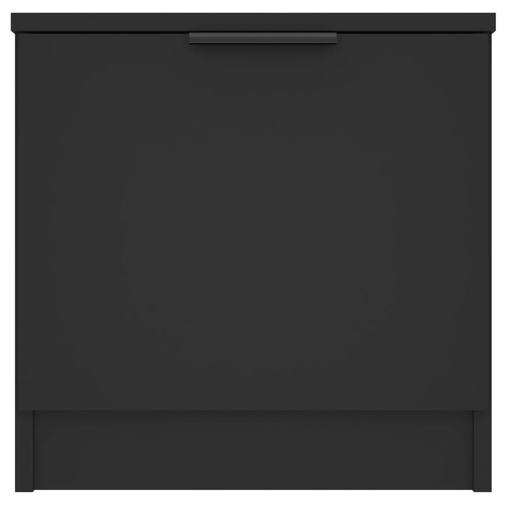 vidaXL Sängbord 2 st svart 40x39x40 cm