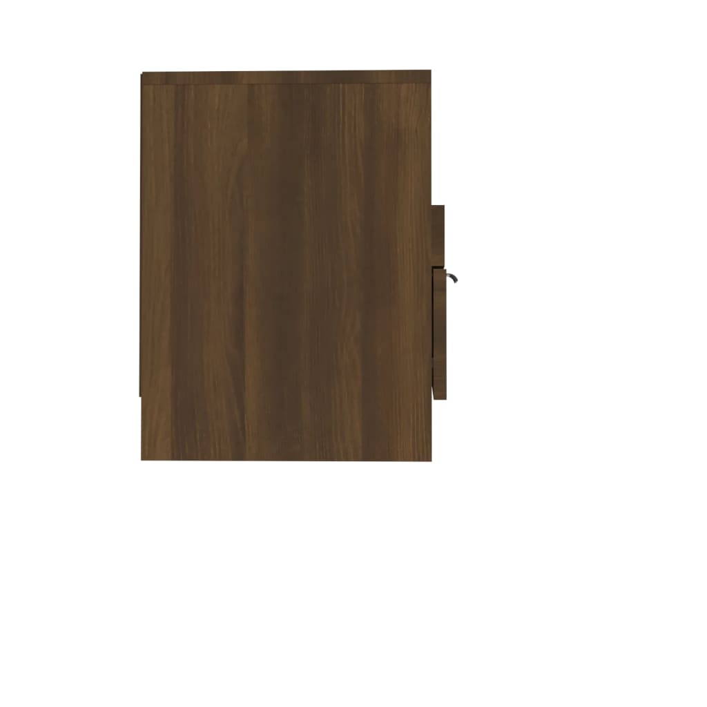 vidaXL Tv-bänk brun ek 150x33,5x45 cm konstruerat trä