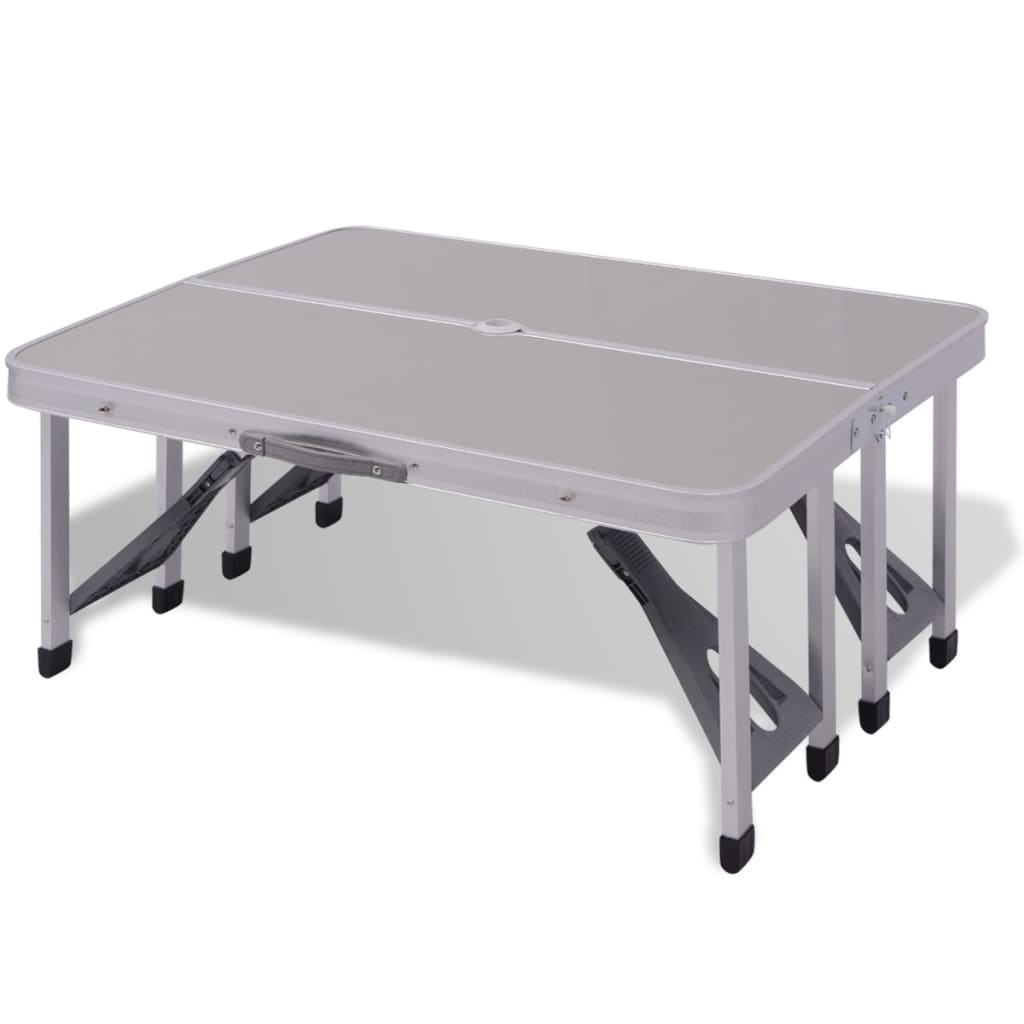 vidaXL Picknickbord aluminium