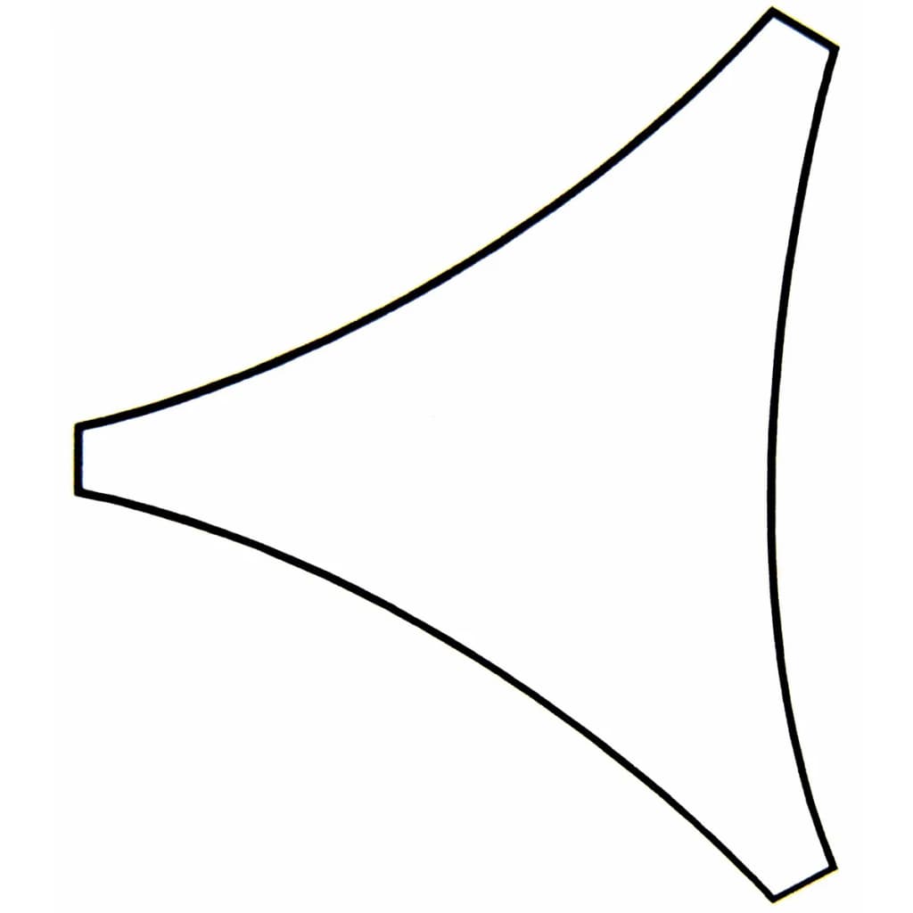 Perel Solsegel triangel 3,6 m gräddvit GSS3360