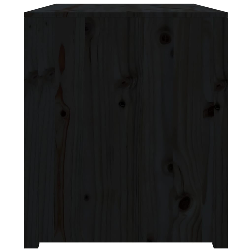vidaXL Köksskåp för utomhusbruk svart 106x55x64 cm massiv furu