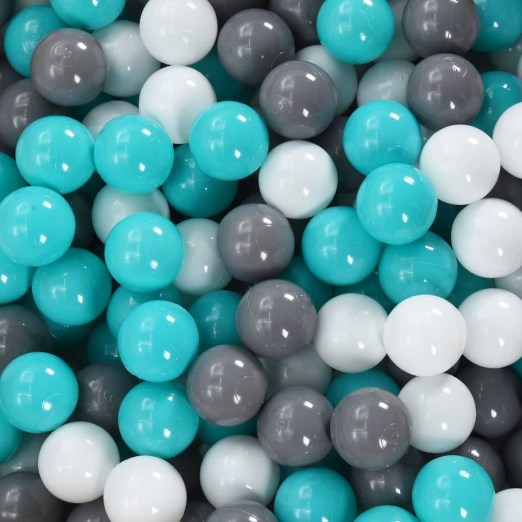 vidaXL Lektält med 250 bollar blå 102x102x82 cm