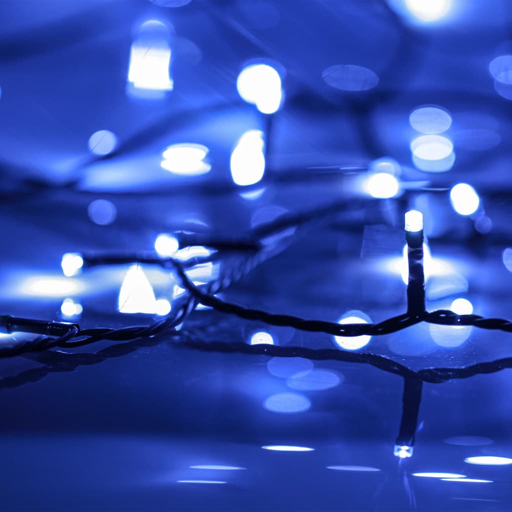 vidaXL Ljusslinga med 400 lysdioder 40 m 8 ljuseffekter blå
