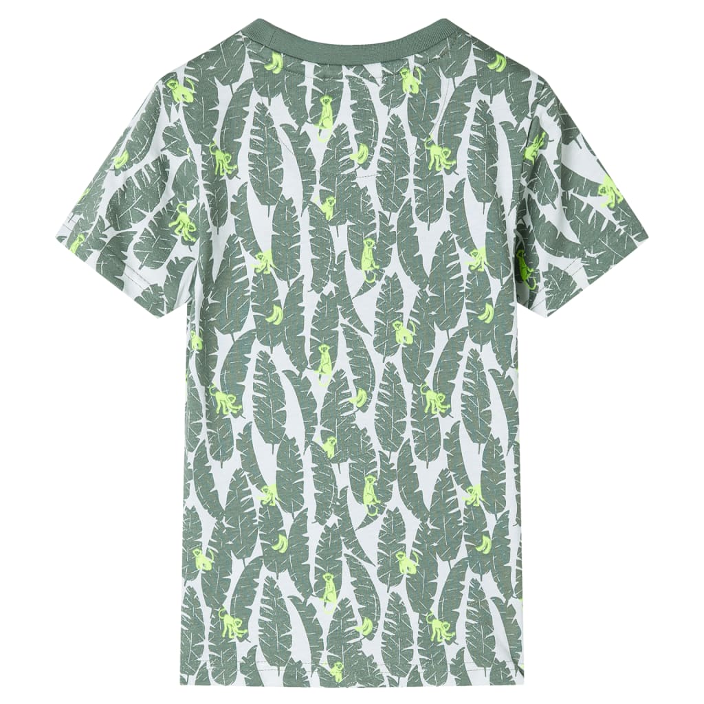 T-shirt för barn ecru och grön 92