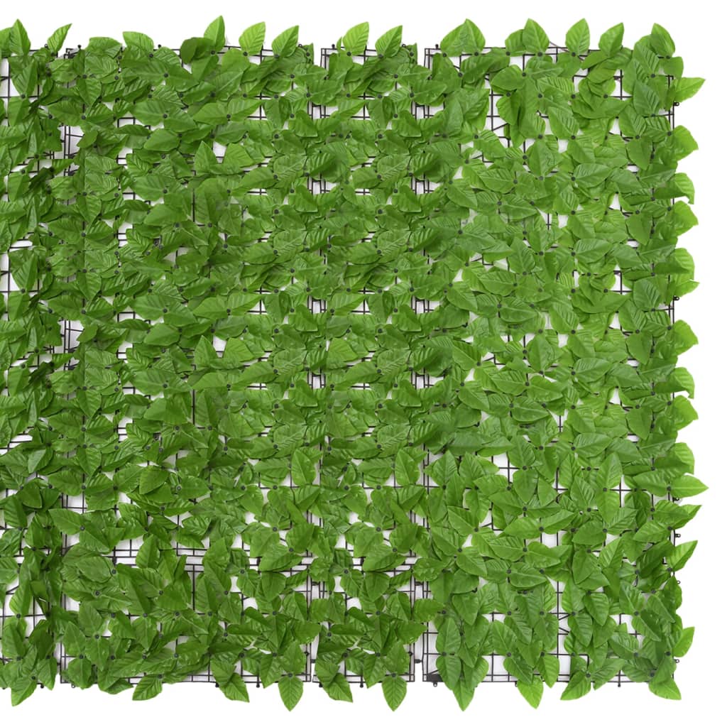 vidaXL Balkongskärm gröna blad 600x150 cm