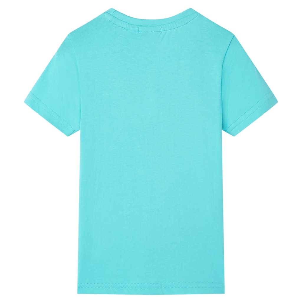 T-shirt med korta ärmar för barn aqua 140