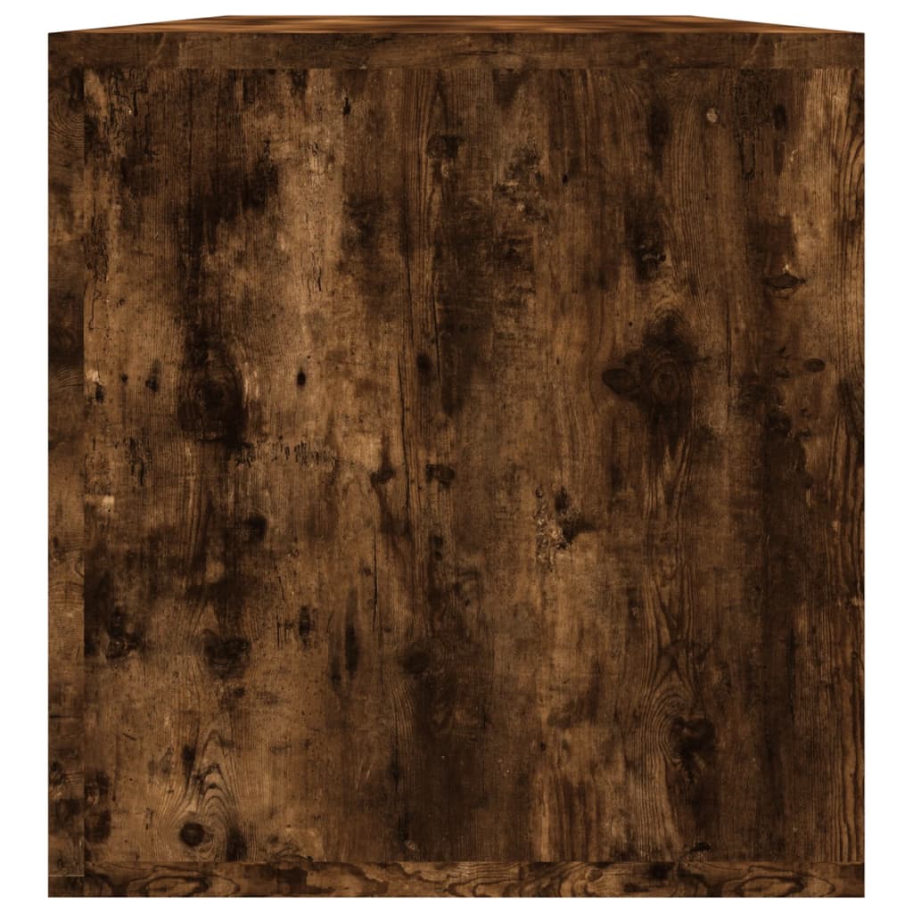 vidaXL Vinylhylla rökfärgad ek 71x34x36 cm konstruerat trä