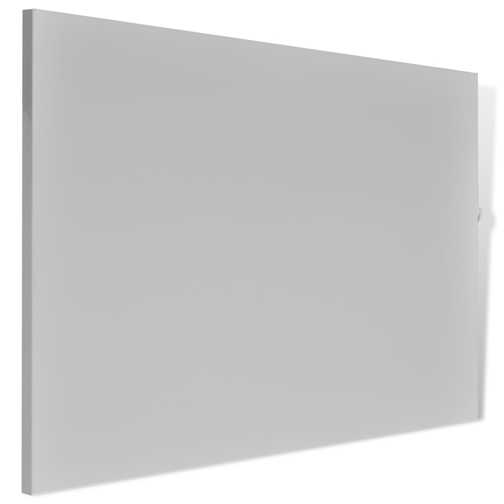 Infraröd panelvärmare i ljusgrå metall 400 W 82 x 55 x 2,5 cm