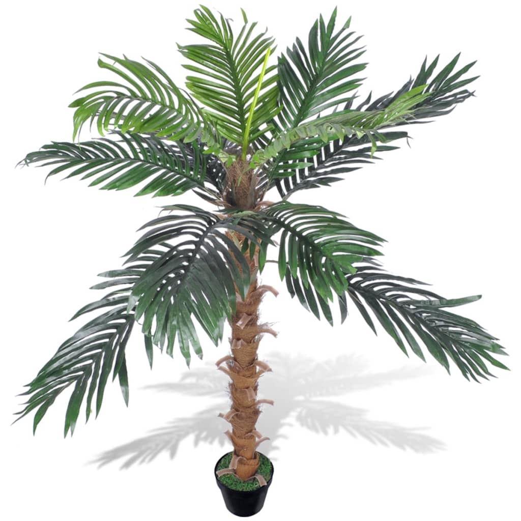 vidaXL Konstväxt kokospalm med kruka 140 cm