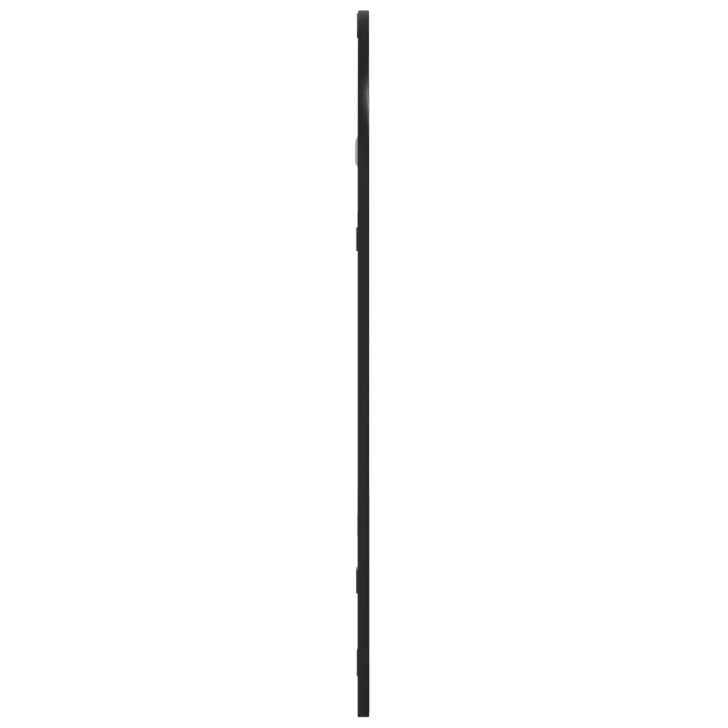 vidaXL Väggspegel svart 30x60 cm bågform järn