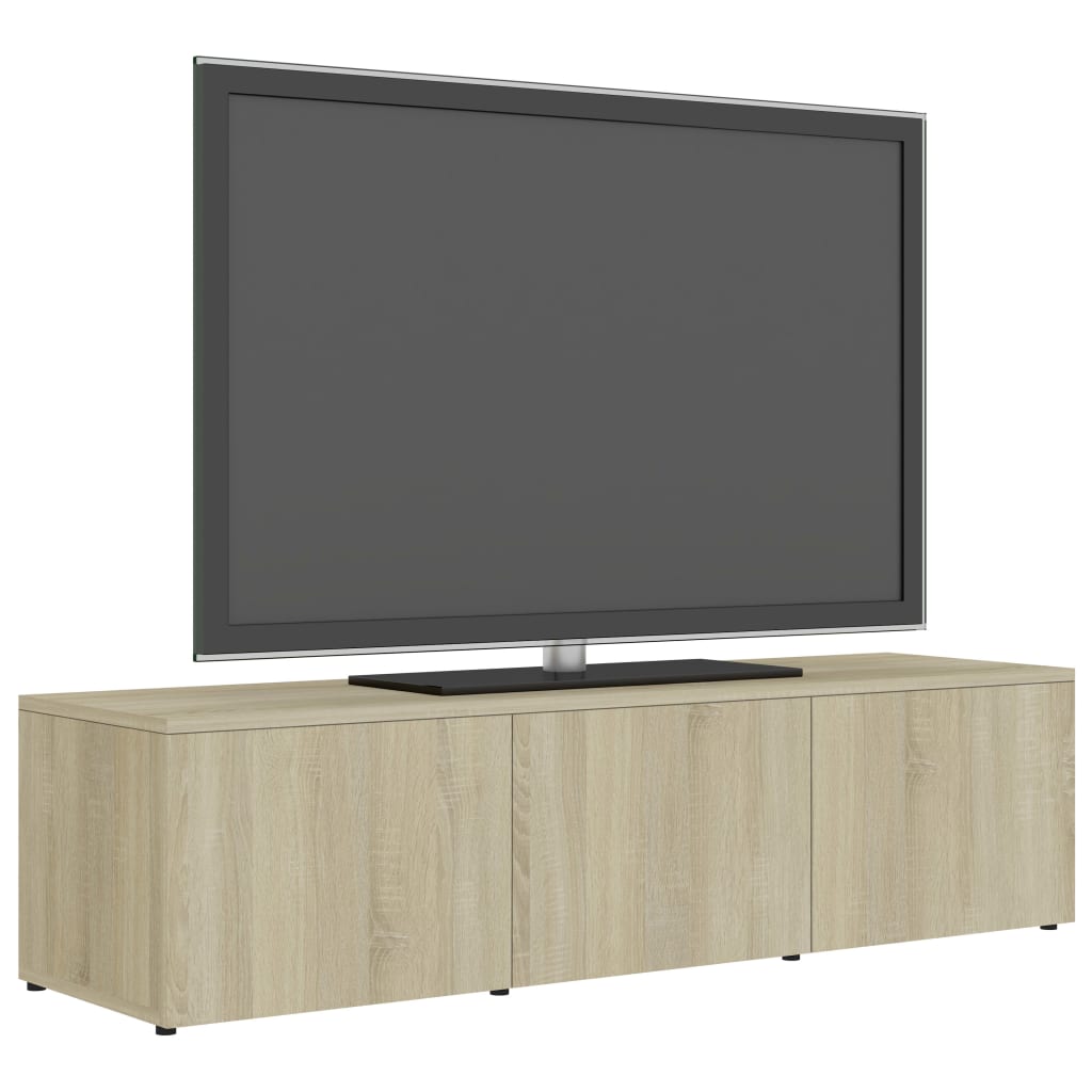 vidaXL TV-bänk sonoma-ek 120x34x30 cm spånskiva