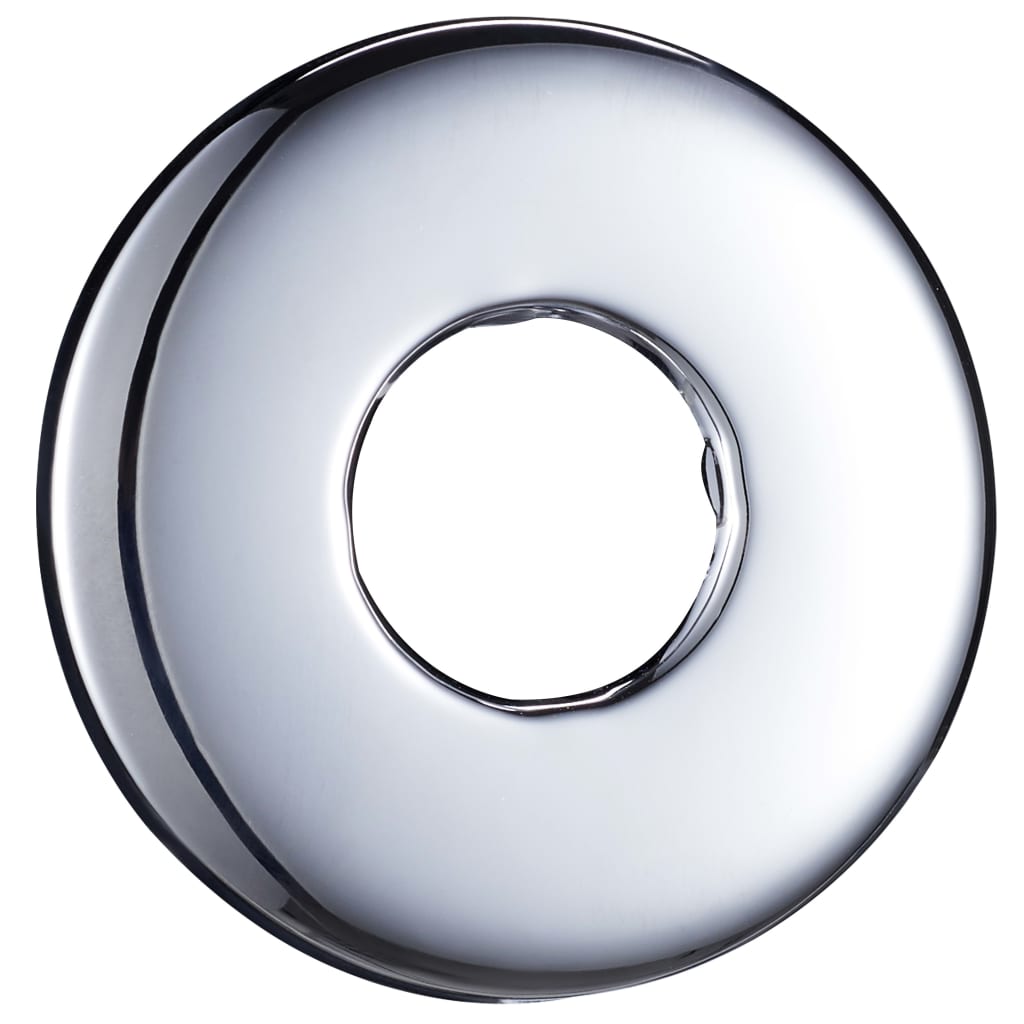 vidaXL Duscharm rund rostfritt stål 201 silver 30 cm