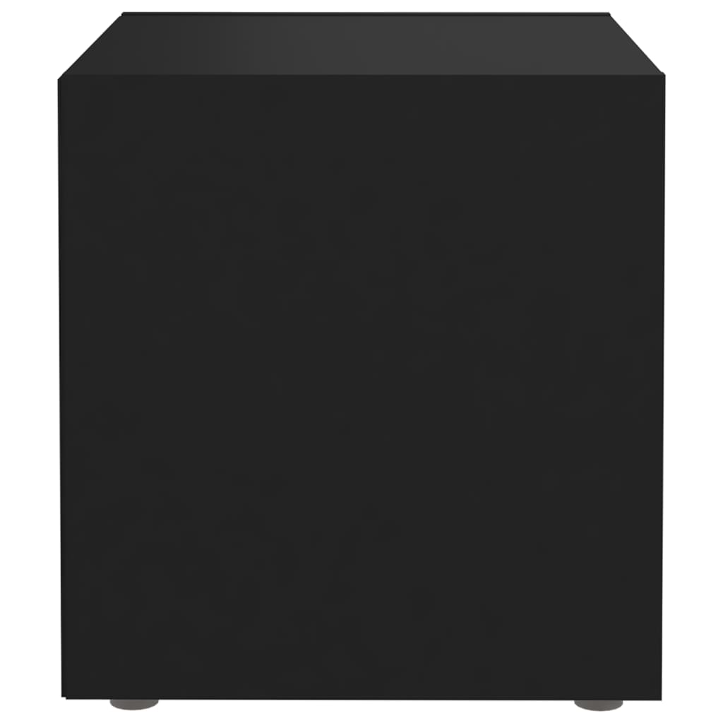 vidaXL TV-bänk 2 st svart 37x35x37 cm konstruerat trä