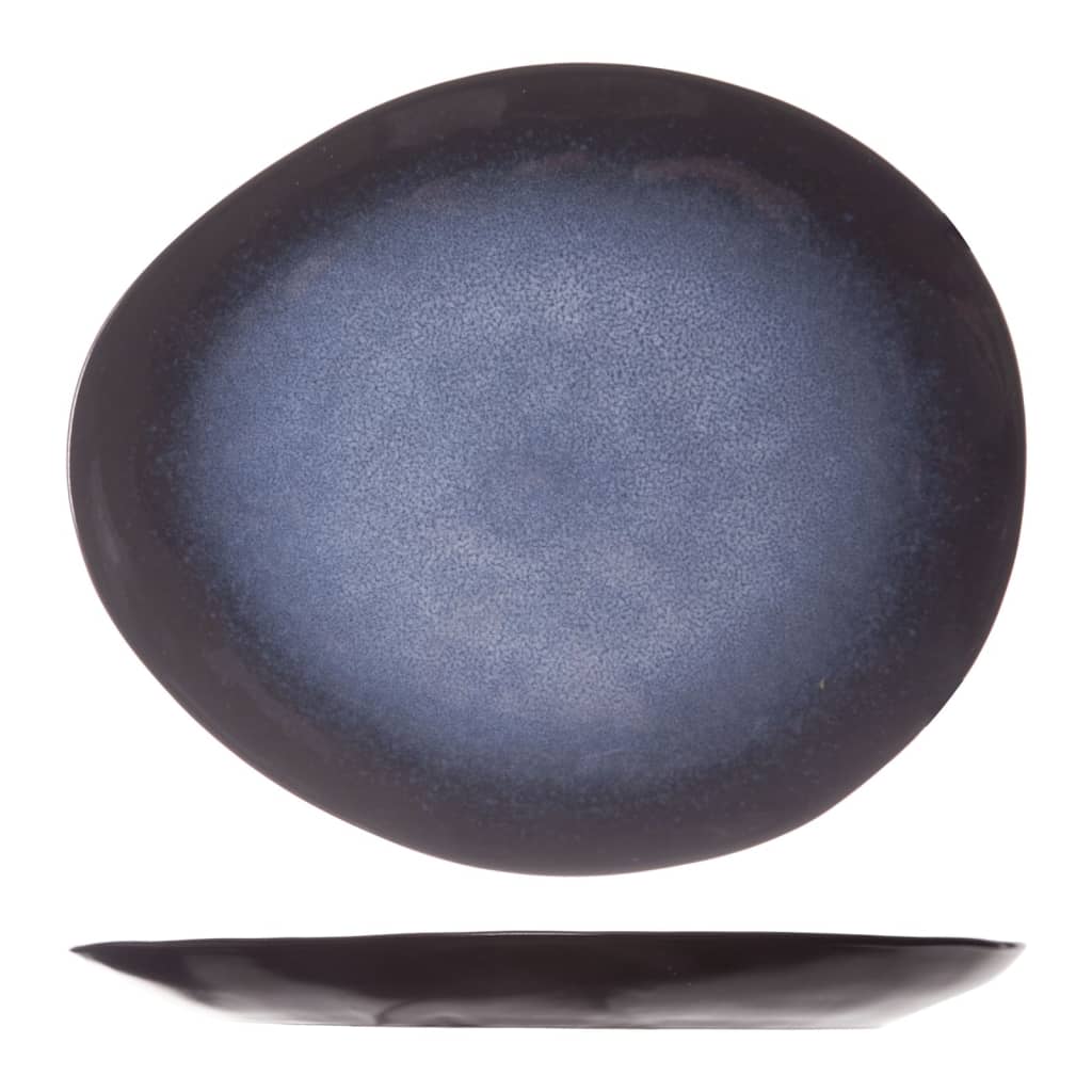 Cosy & Trendy Assiett Sapphire 6 st oval 20,5x17,5 cm safirblå