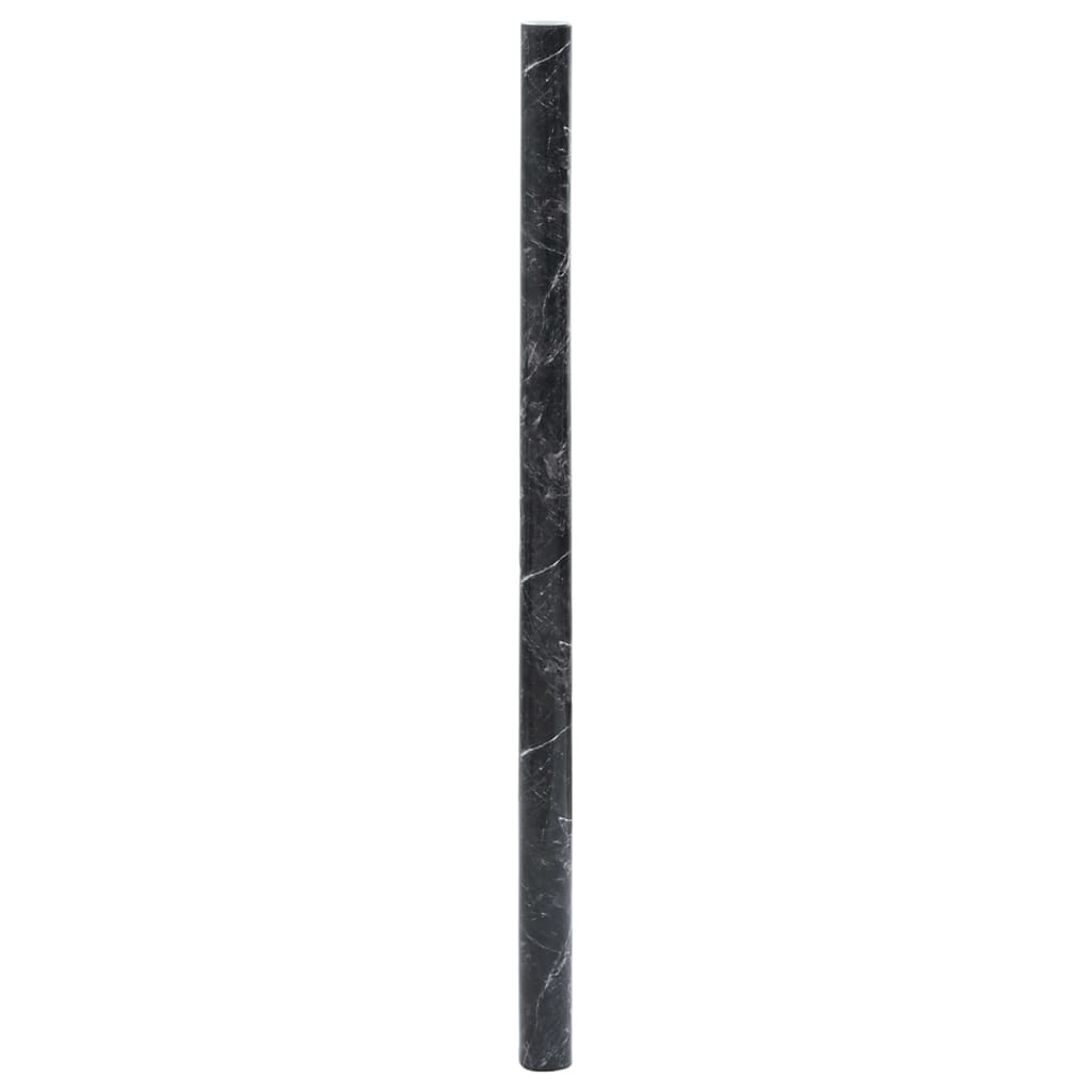 vidaXL Möbeldekal självhäftande svart marmor 90x500 cm PVC