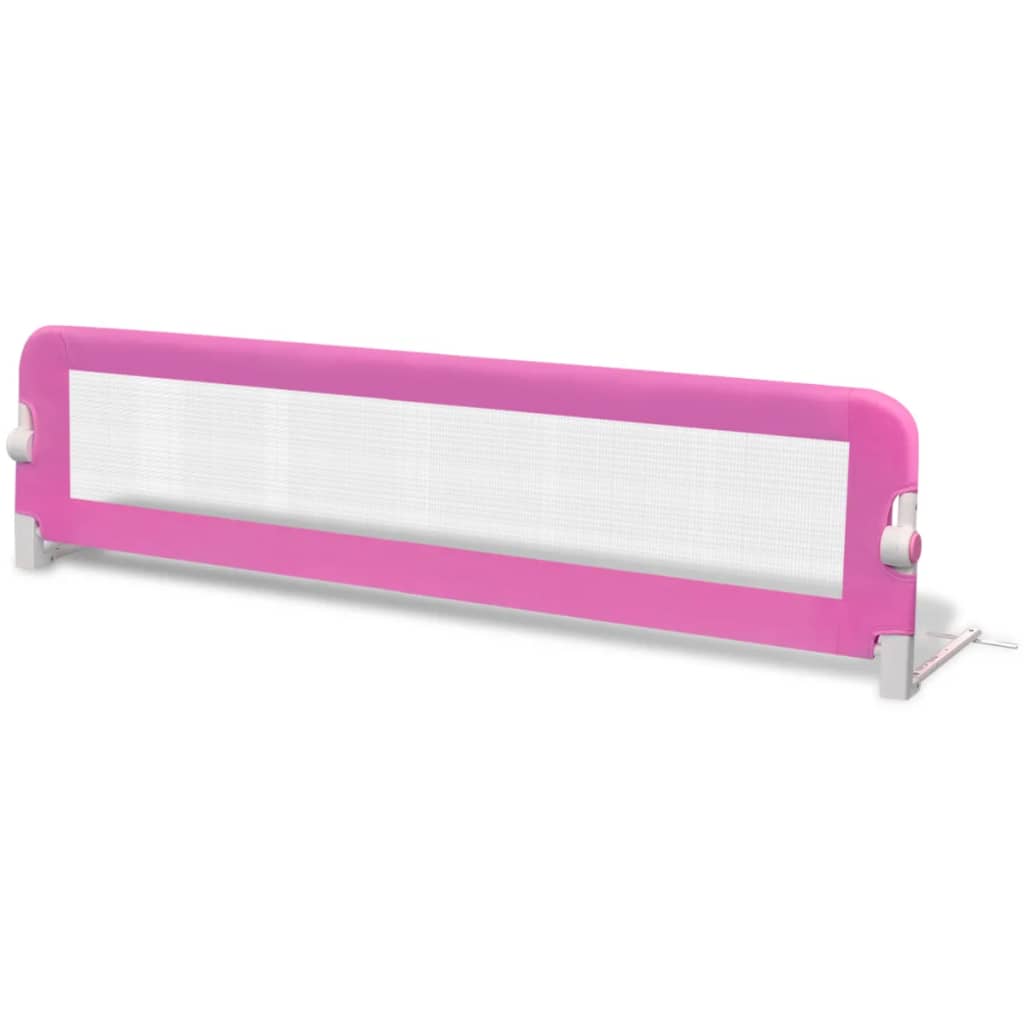 vidaXL Sängskena för barnsäng 150 x 42 cm rosa