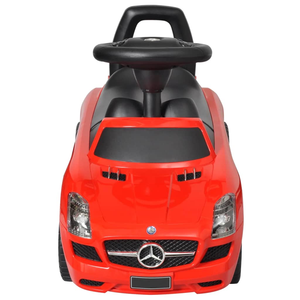 Röd Mercedes Benz trampbil