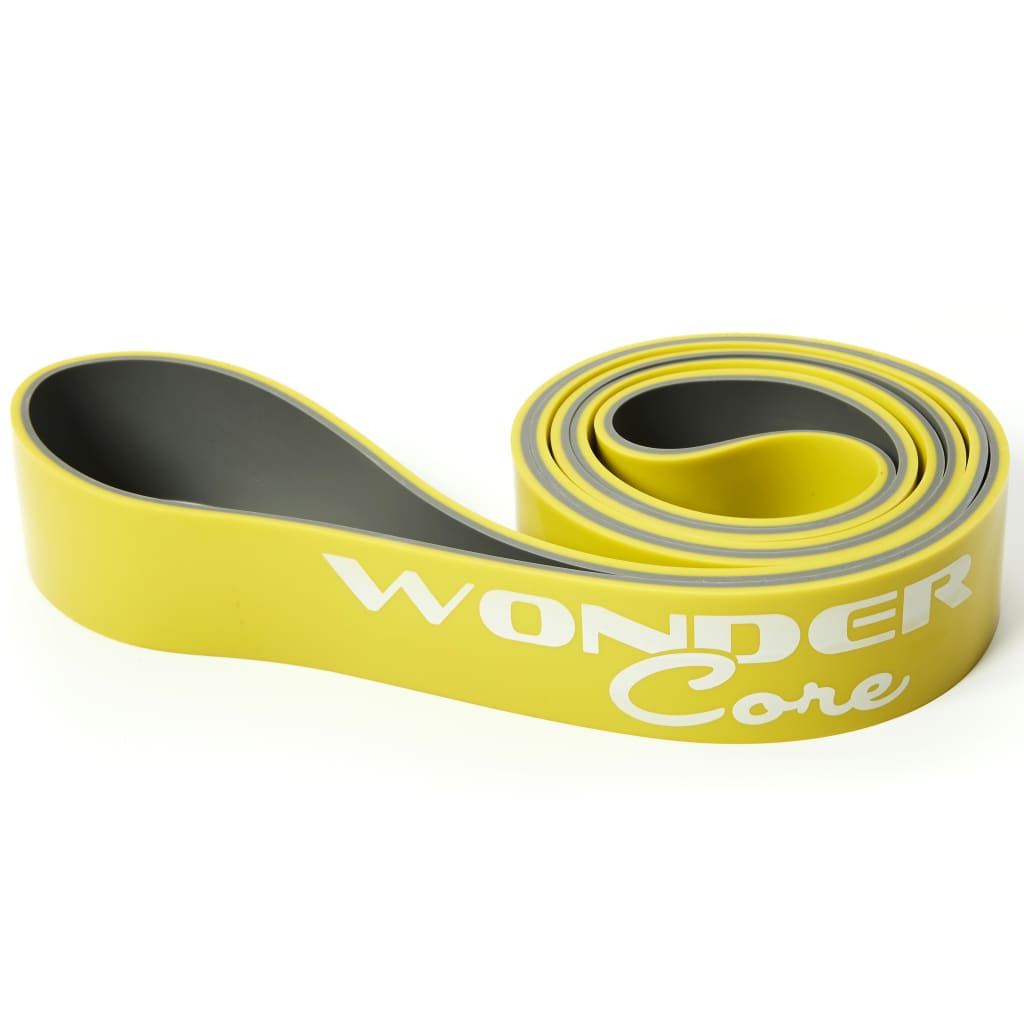 Wonder Core Träningsband 4,4 cm gul och grå WOC048