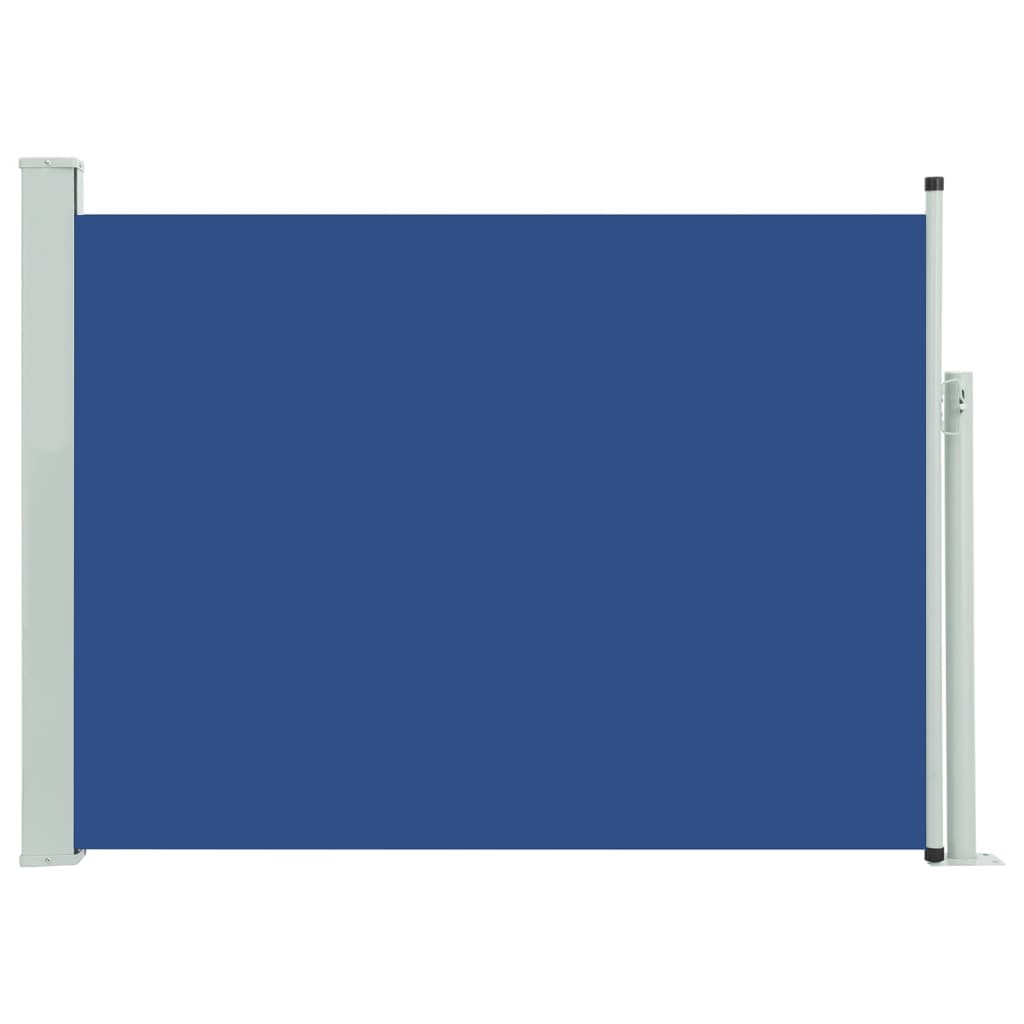 vidaXL Infällbar sidomarkis 117x500 cm blå