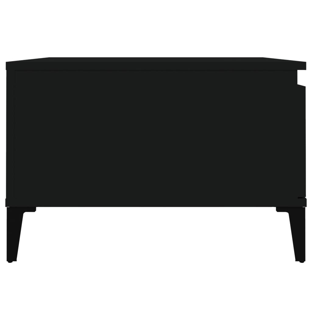 vidaXL Soffbord svart 55x55x36,5 cm konstruerat trä