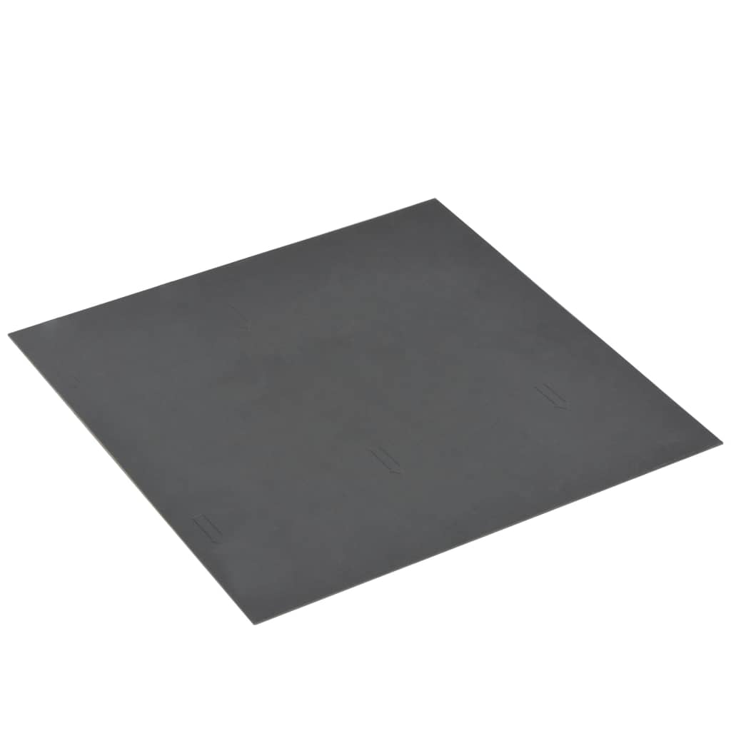 vidaXL Självhäftande PVC-golvplankor 5,11 m² grå strimmor