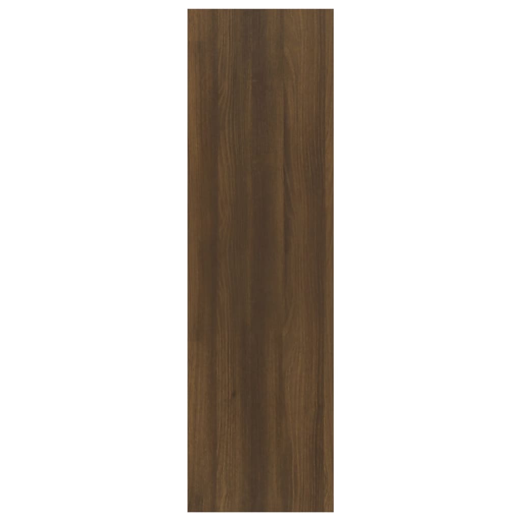 vidaXL Bokhylla/Rumsavdelare brun ek 40x30x103 cm spånskiva