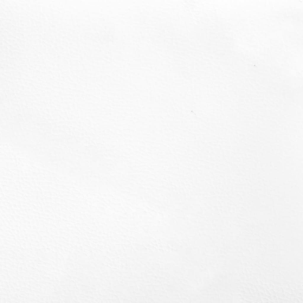 vidaXL Ramsäng med madrass vit 80x200 cm konstläder