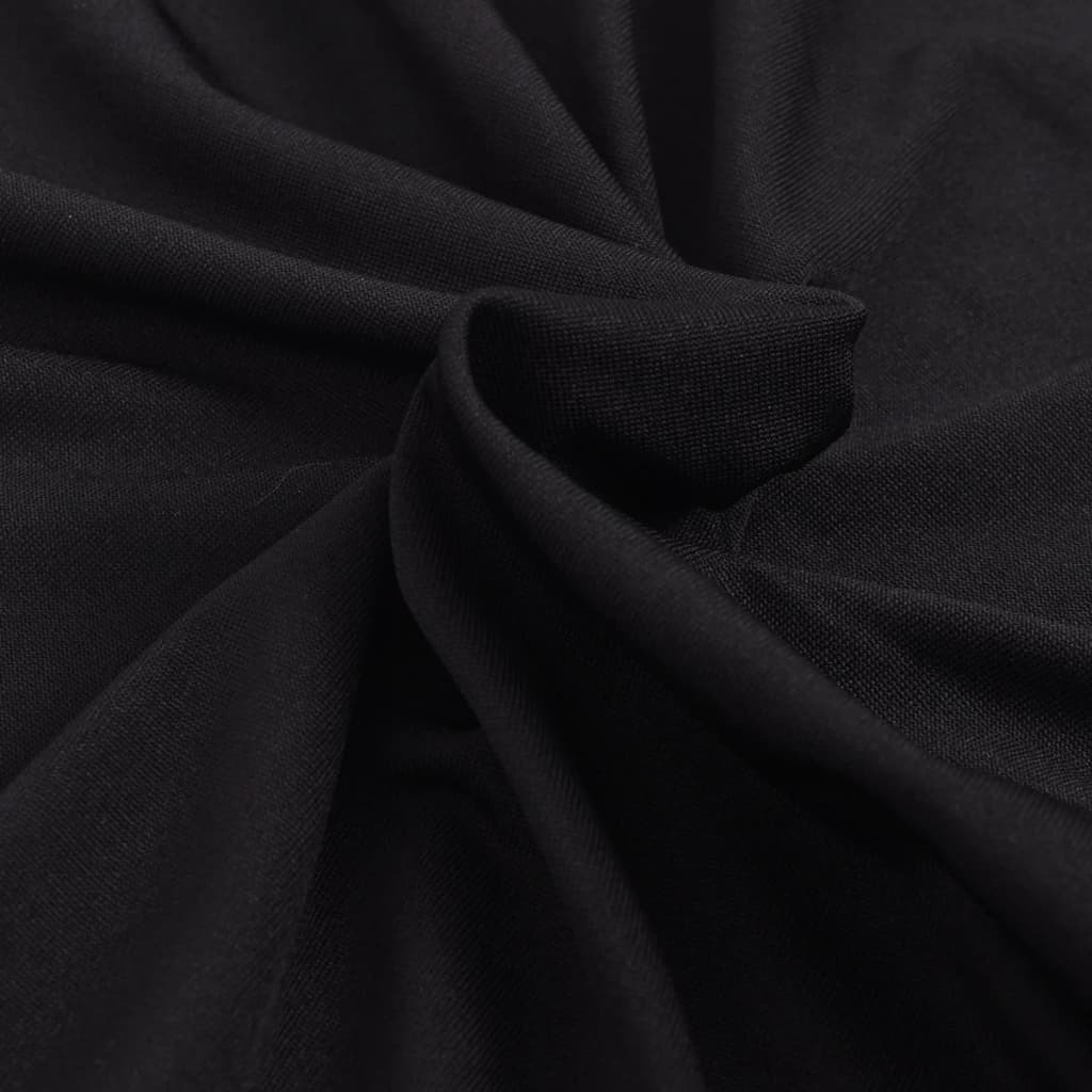 vidaXL Sofföverdrag med stretch svart polyesterjersey