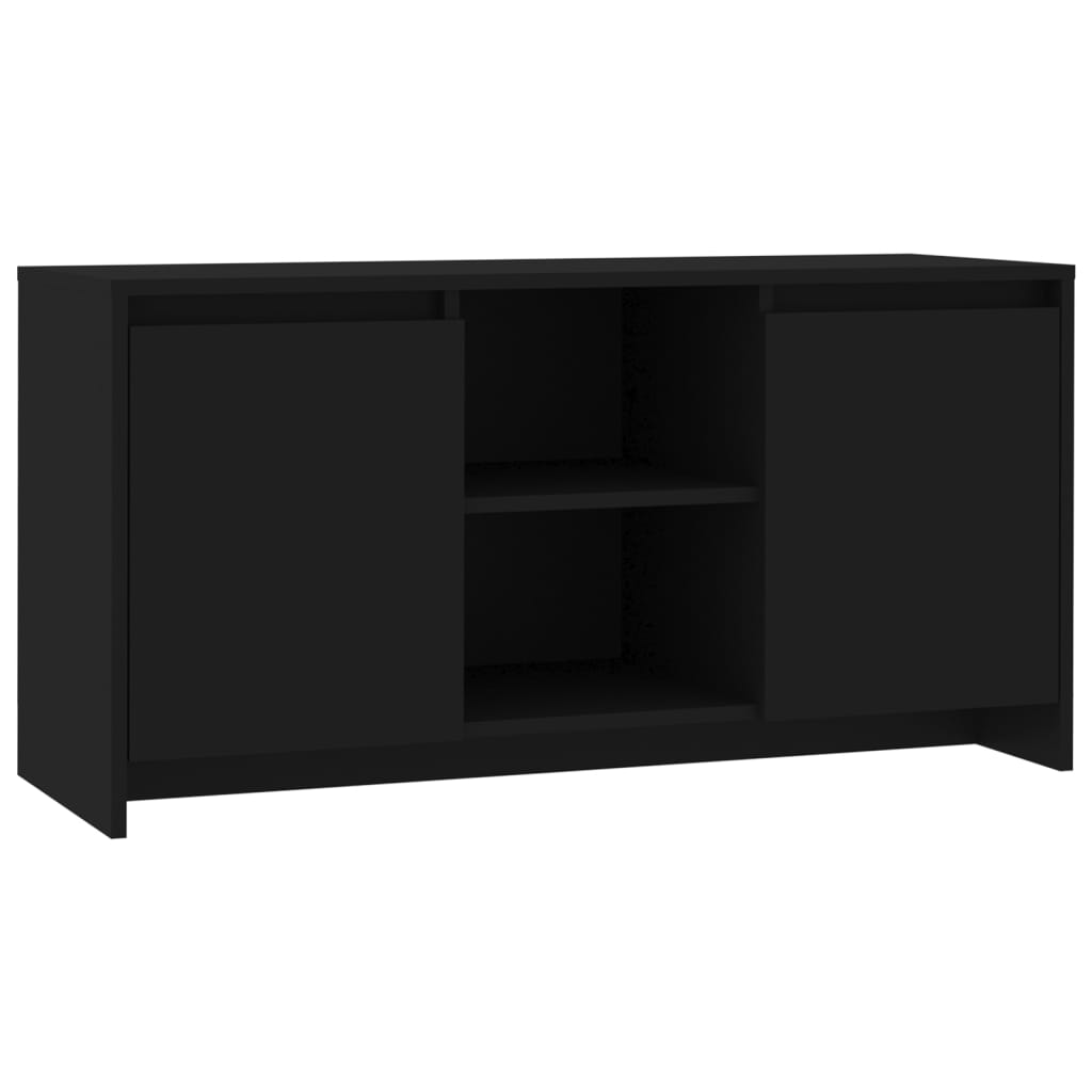 vidaXL TV-bänk svart 102x37,5x52,5 cm spånskiva