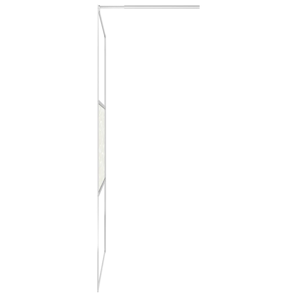 vidaXL Duschvägg med ESG-glas stendesign 100x195 cm