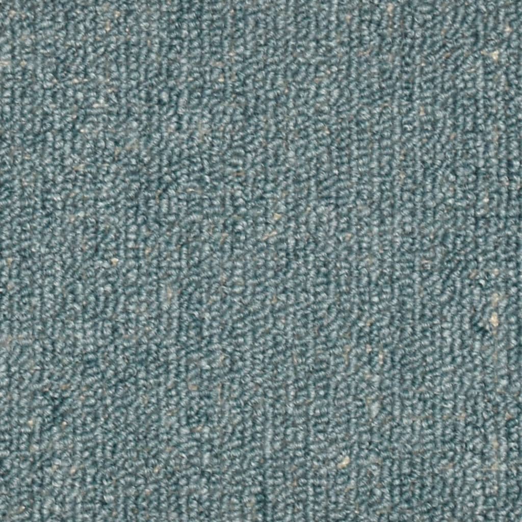 vidaXL Trappstegsmattor 15 st blå 56x17x3 cm